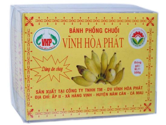 Bánh phồng tôm chay vị chuối